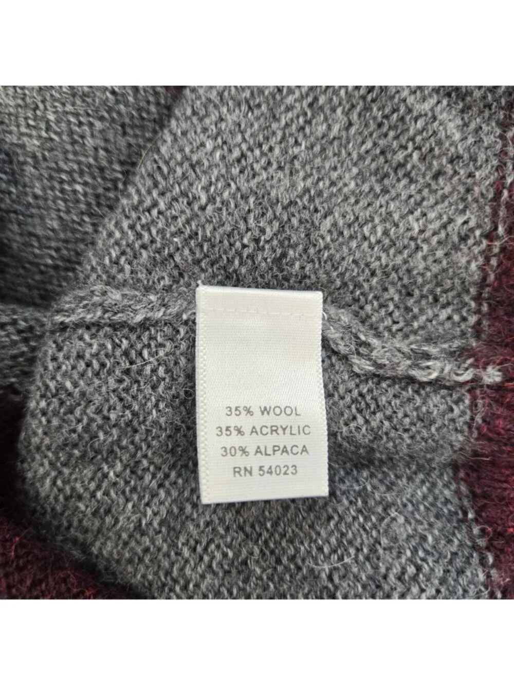 Banana Republic Wool & Alpaca Blend Striped V-Neck Sweater Size Medium